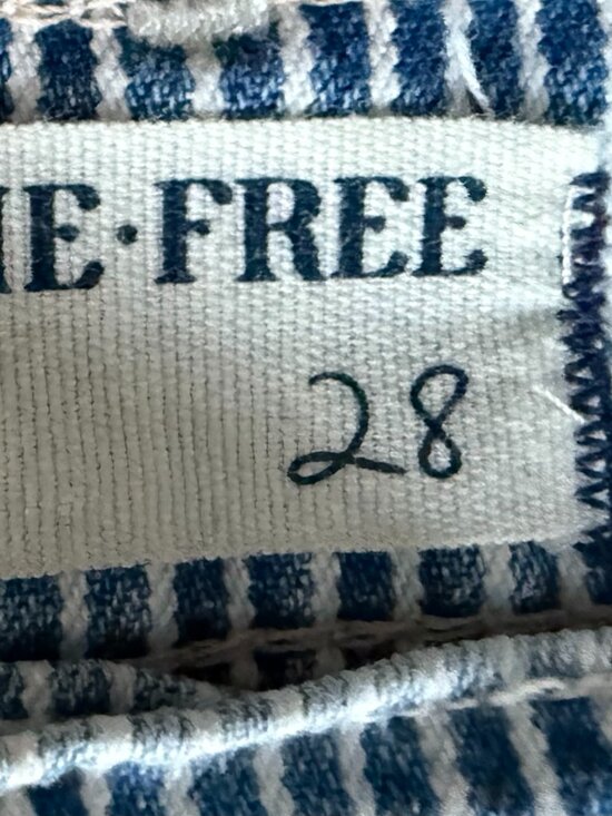 Free People Good Luck Paint Splatter Stripe Jeans, 28 - Picture 11 of 14